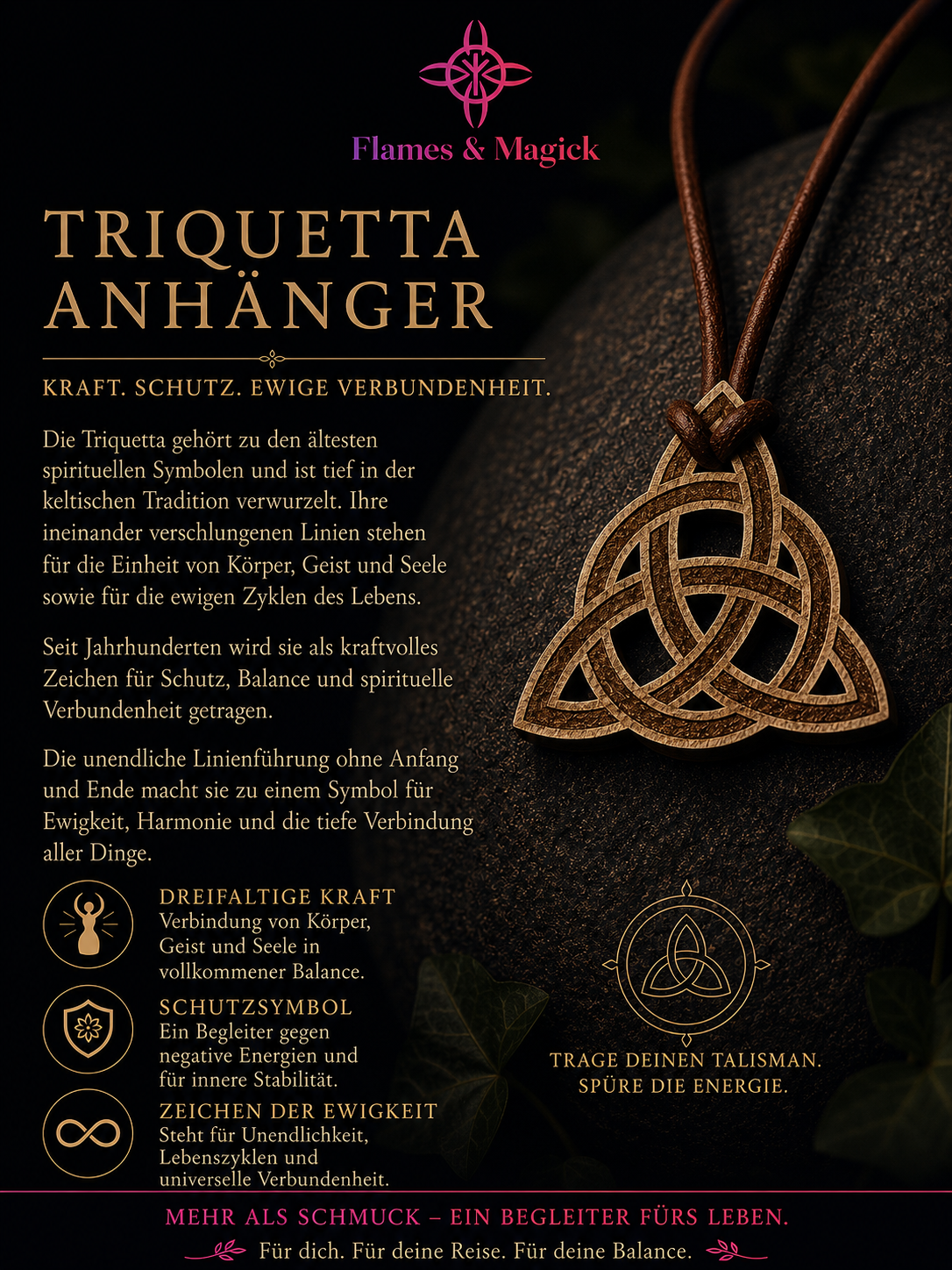 Halskette "Triquetta"