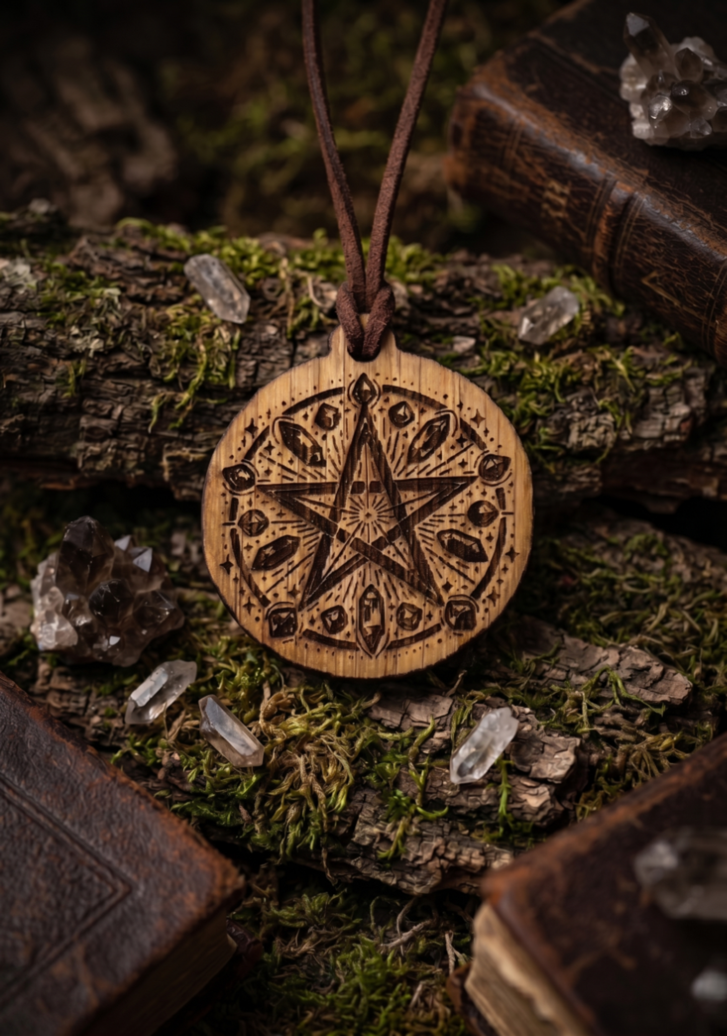 Halskette "Crystal Pentagram"