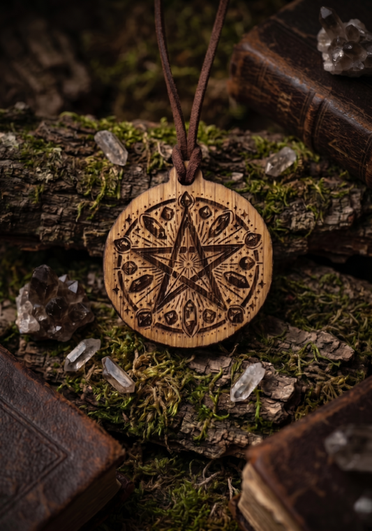 Halskette "Crystal Pentagram"