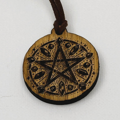 Halskette "Crystal Pentagram"