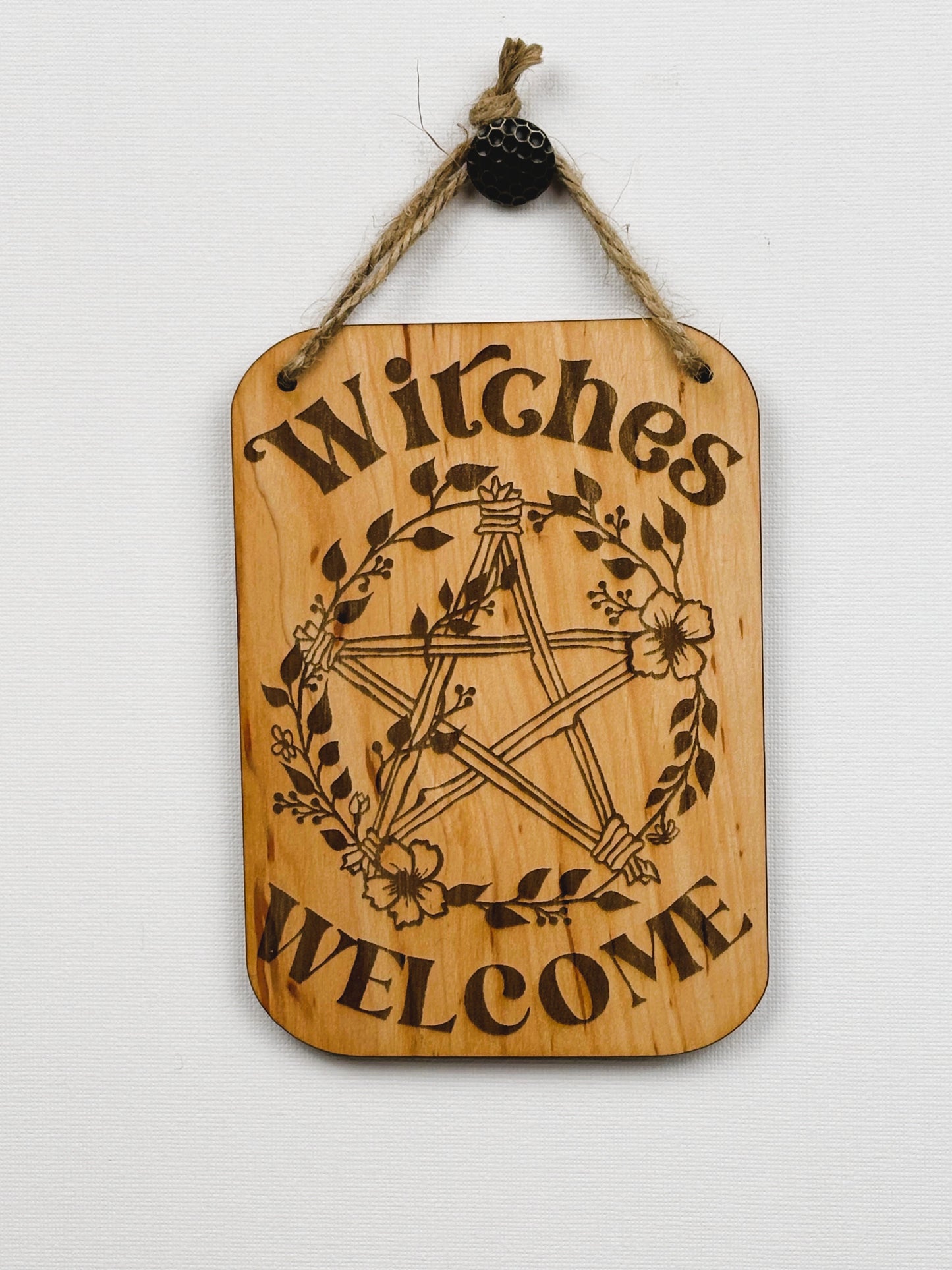 Wandschild "Witches welcome"