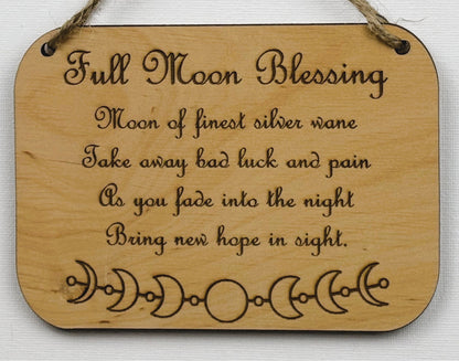 Wandschild "Moon Spell"