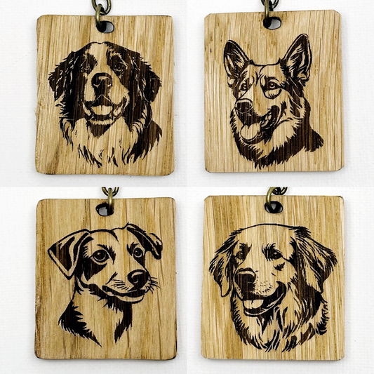Schlüsselanhänger Hundemotive