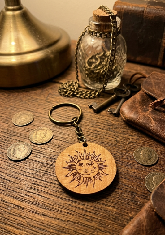 Schlüsselanhänger "Sun & Moon"